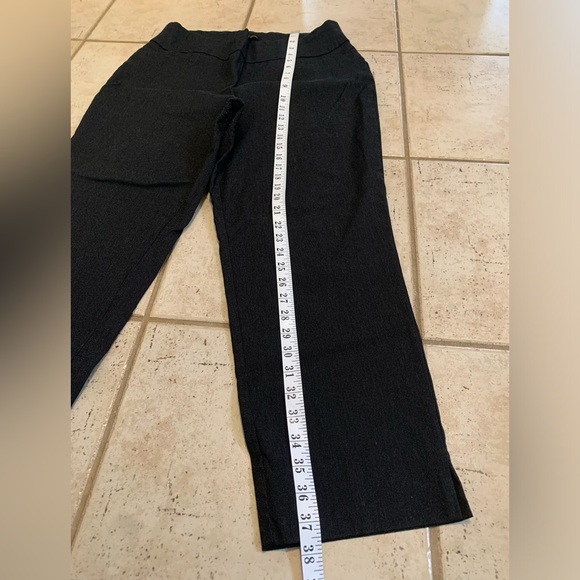 Dalia Black Cropped Trouser Pants - Size 14W - Picture 5 of 6
